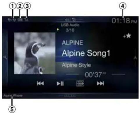 ALPINE X701DA4R - À propos de l'affichage des voyants - 1