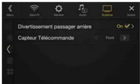 ALPINE X701DA4R - Réglage du capteur de la télécommande - 1