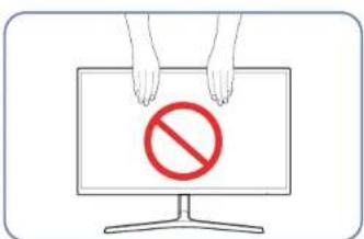 SAMSUNG C27F390FHR - Précautions lors du déplacement du moniteur - 2