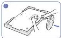 SAMSUNG C27F390FHR - Démontage du pied (C22F390FH* / C22F392FH* / C24F390FH* / C24F392FH* / C24F394FH* / C24F399FH* / C27F390FH* / C27F391FH* / C32F391FW*) - 1