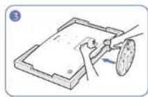 SAMSUNG C27F390FHR - Fixation du socle (C22F390FH* / C22F392FH* / C24F390FH* / C24F392FH* / C24F394FH* / C24F399FH* / C27F390FH* / C27F391FH* / C32F391FW*) - 3