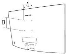 SAMSUNG C27F390FHR - Spécifications du kit de montage mural (VESA) (Non applicable aux modèles C27F397FH* / C32F397FW*) - 1