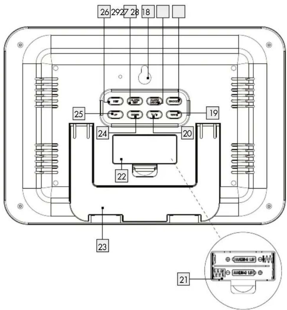 AURIOL IAN 283736 - RADIO-CONTROLLED LCD CLOCK - 2