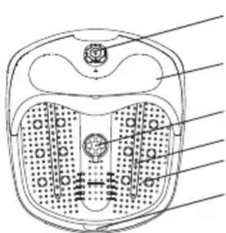 LANAFORM LA110412 - 2) Beschrijving van de «BUBBLE FOOTCARE»: Fig 1 Fig 2 - 1