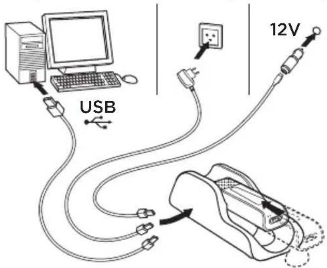 LOGITECH BH870 - Étape 1: Alimenter le chargeur de voyage - 1