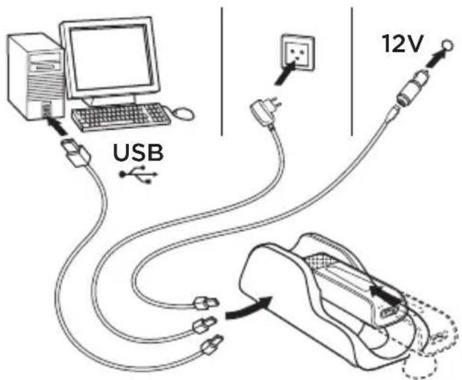 LOGITECH BH870 - Step 1: Connect power to the travel charger - 1