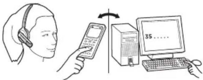 LOGITECH BH870 - To make a call: - 1