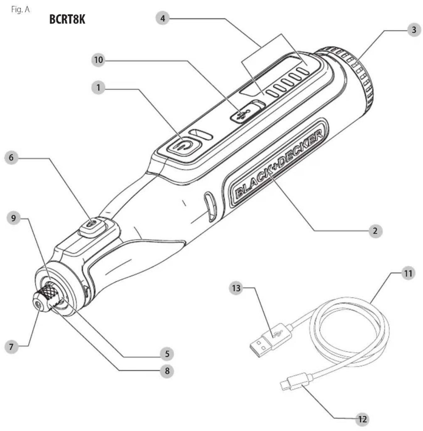 BLACK & DECKER BCRT8K - 1