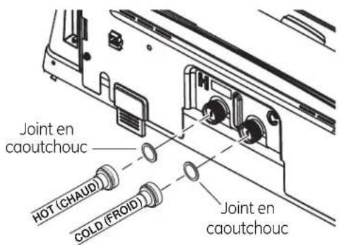 HOTPOINT HTW240ASKWS - RACCORDEMENT DES FLEXIBLES D'EAU À LA LAVEUSE - 1