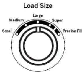 HOTPOINT HTW240ASKWS - Load Size (on some models) - 1