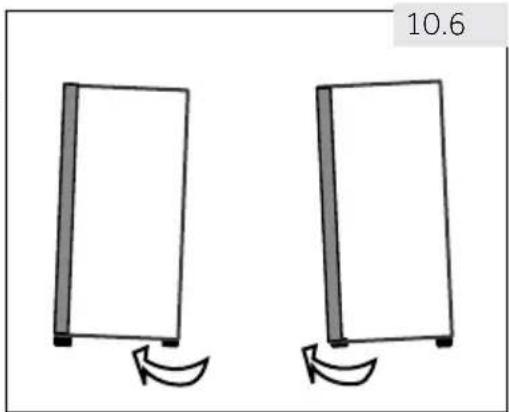 HAIER H3F320FSAAU1 - Using adjustable feet - 1