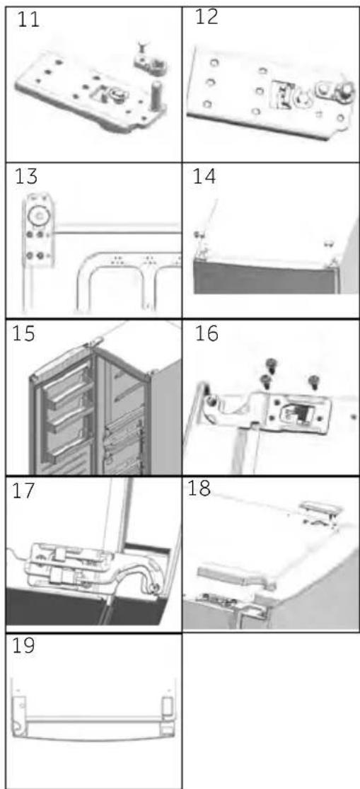 HAIER H3F320FSAAU1 - Assembly steps (Fig. 10.9): - 1