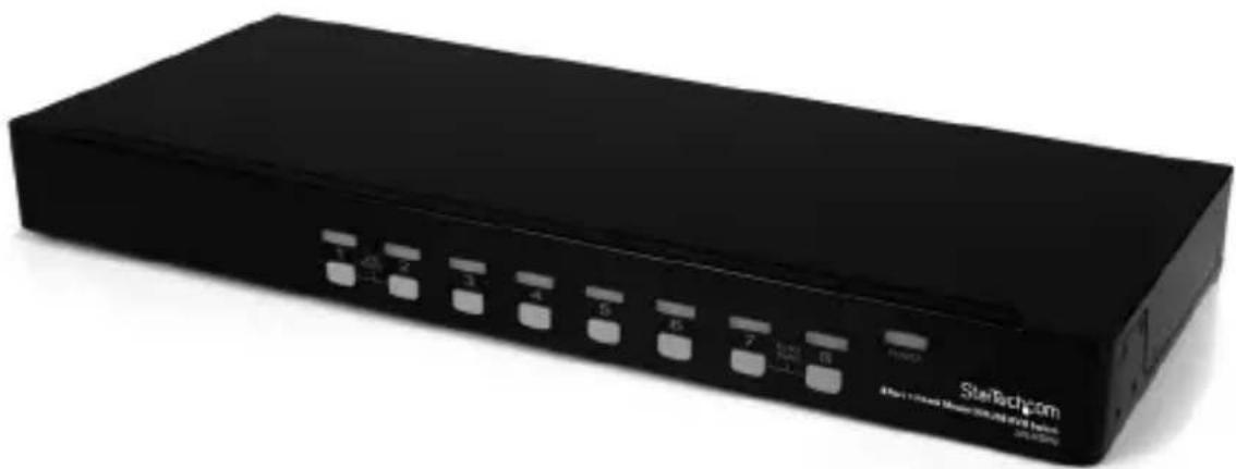 StarTech.com SV831DVIU - 8ローム1Uサイズラックマウnton型DVIUSB KVMスイチ - 1