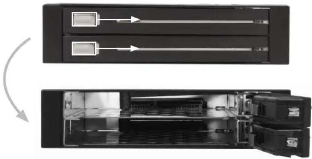 StarTech.com HSB220SAT25B - ドライブの取り付け - 1