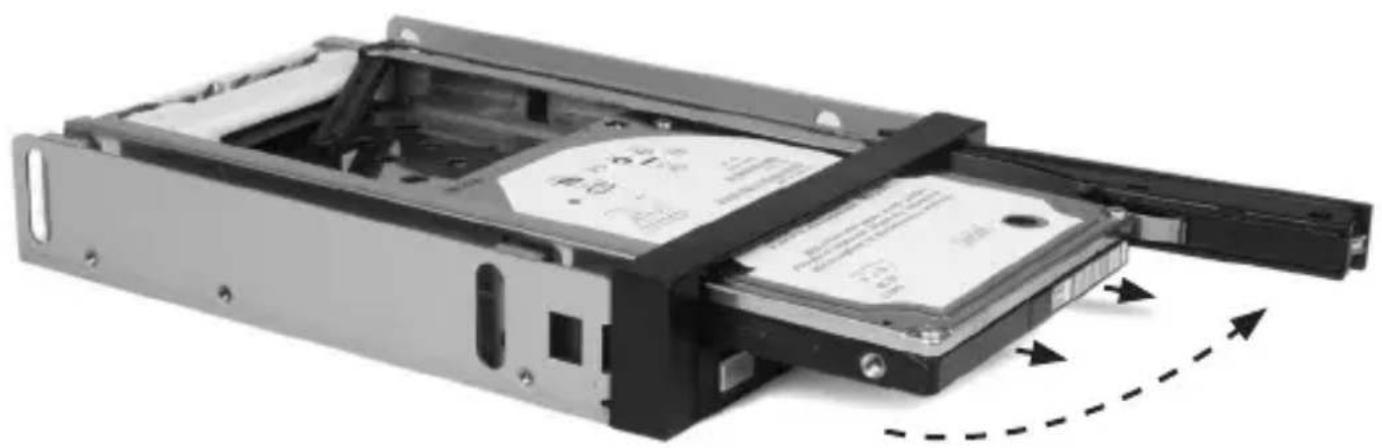 StarTech.com HSB220SAT25B - ドライブ取り外し手 順 - 1