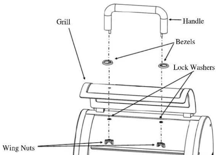 Grill Handle Bezels Lock Washers Wing Nuts
