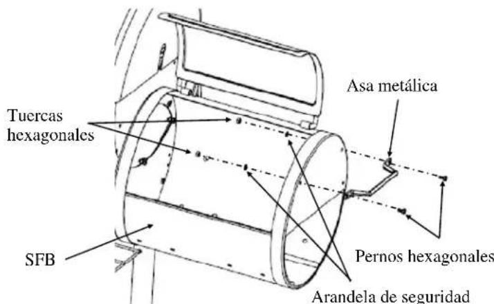 Tuercas hexagonales SFB Asa metálica Pernos hexagonales Arandela de seguridad