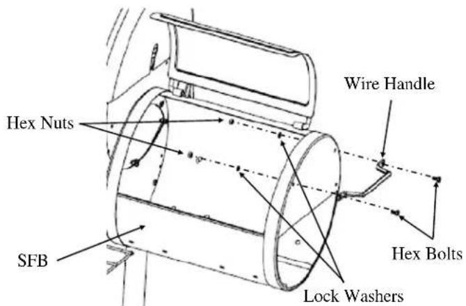 Hex Nuts SFB Wire Handle Hex Bolts Lock Washers