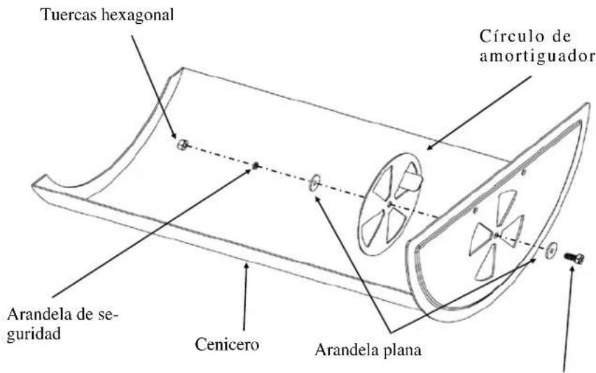 Tuercas hexagonal Círculo de amortiguador Arandela de seguridad Cenicero Arandela plana