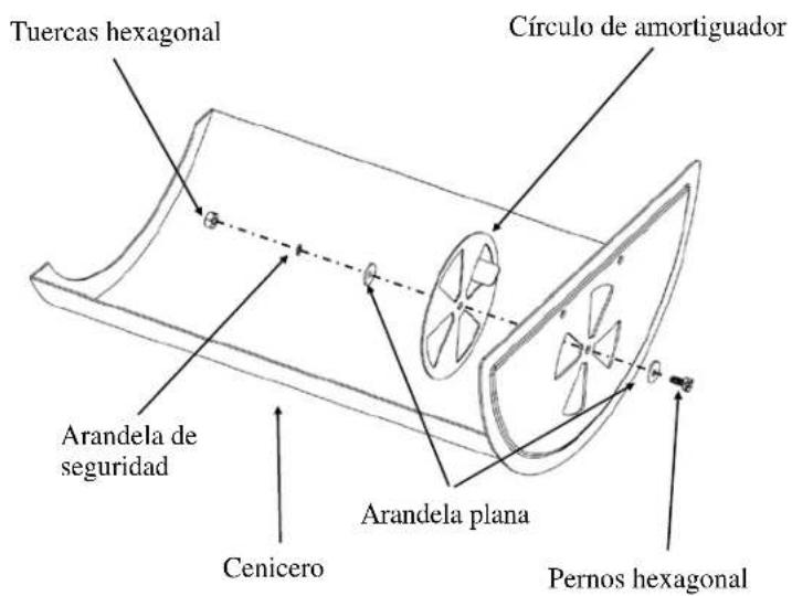 Tuercas hexagonal Círculo de amortiguador Arandela de seguridad Cenicero Arandela plana Pernos hexagonal