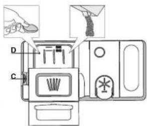 HOTPOINT HFC 3C41 CW X - EINFULLEN DES SPÜLMITTELS - 1