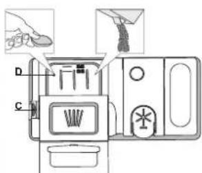 HOTPOINT HFC 3C41 CW X - REEMPLIR LE DISTRIBUTEUR DE DÉTERGENT - 1