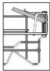HOTPOINT HFC 3C41 CW X - SKLADANE POLECKI Z REGULOWANYM POLOZENIEM - 2
