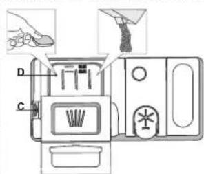 HOTPOINT HFC 3C41 CW X - ENCHERO DISTRIBUIDOR DE DETERGENTE - 1