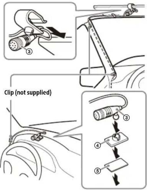 SONY XAVAX5600 - Installing the microphone - 1