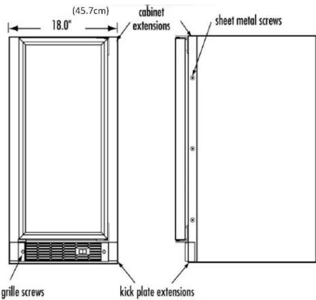Marvel 30iMAT - To install the filler panel kit: - 1