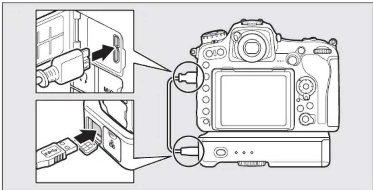 NIKON WT7 - Connexion du câble USB - 1