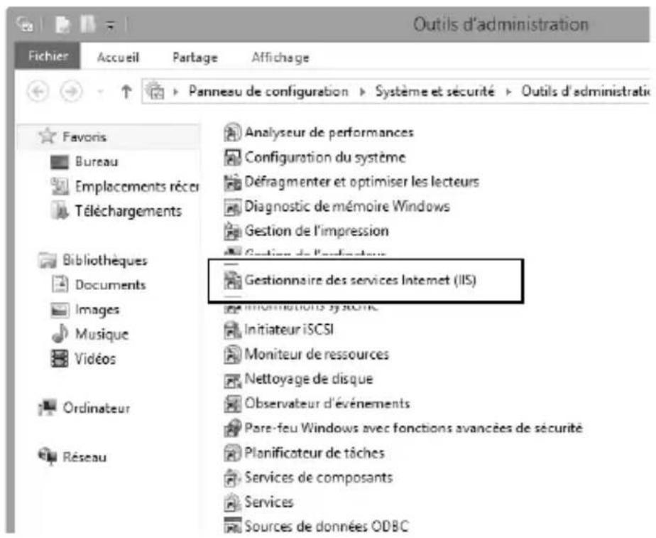 NIKON WT7 - Ouvrez le gestionnaire des services Internet (IIS). - 1