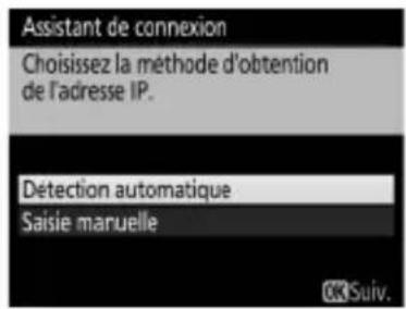 NIKON WT7 - Choisissez le type de serveur. - 1
