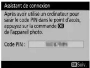 NIKON WT7 - ■Saisie du code PIN WPS - 2