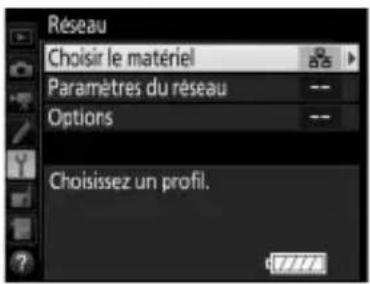 NIKON WT7 - Sélectionnez Choisir le matériel. - 1