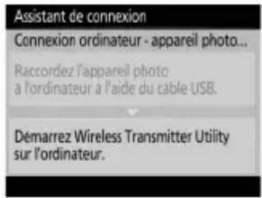 NIKON WT7 - Raccordez l'appareil photo à l'ordinateur en USB. - 3