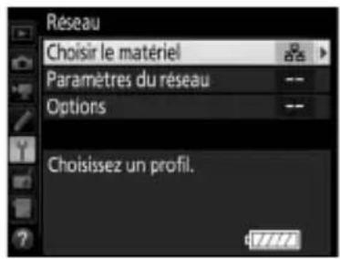 NIKON WT7 - Sélectionnez Choisir le matériel. - 1