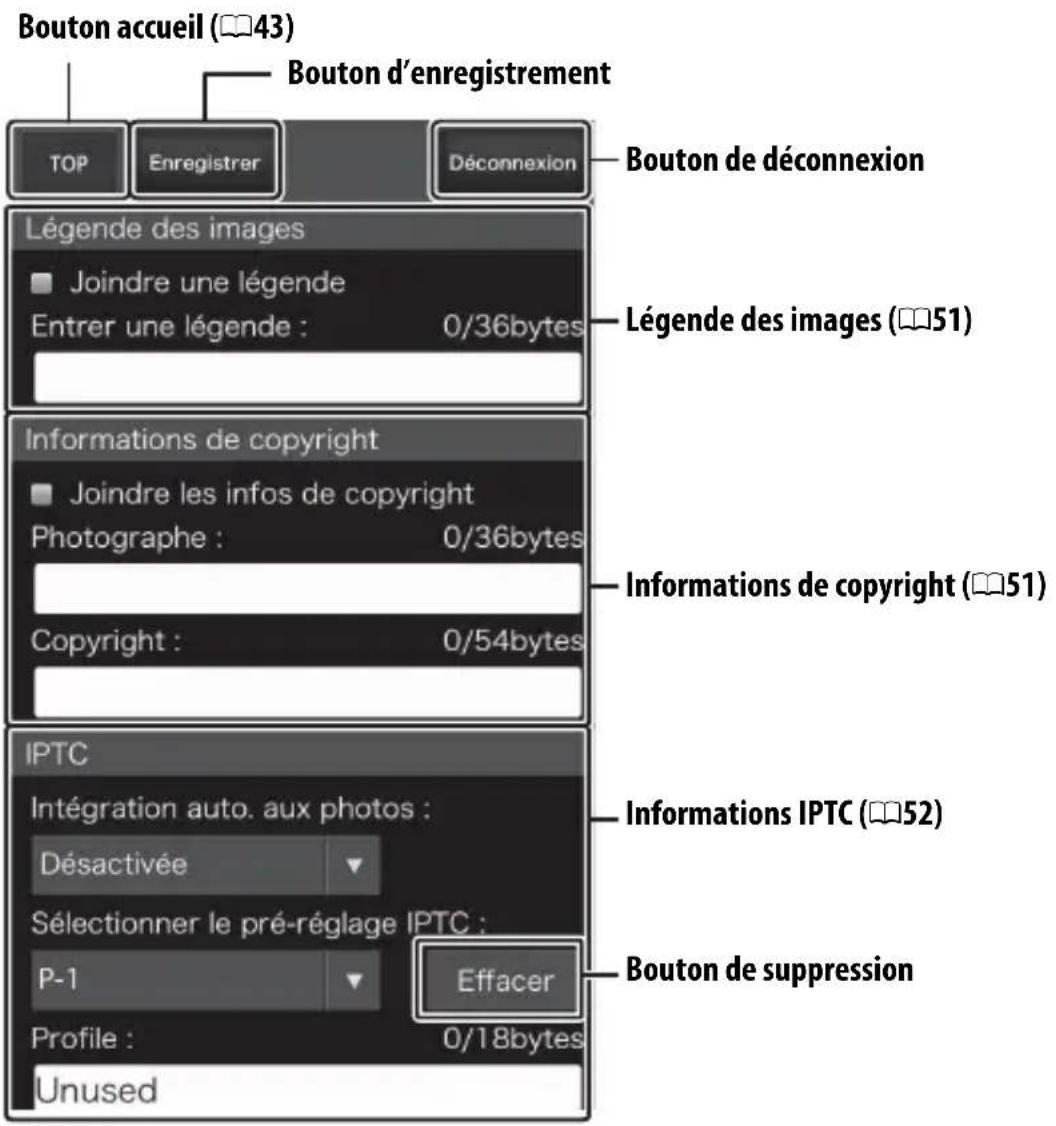 NIKON WT7 - ■■Fenêtre de modification du texte - 1