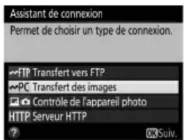 NIKON WT7 - Choisissez un type de connexion (8). - 1