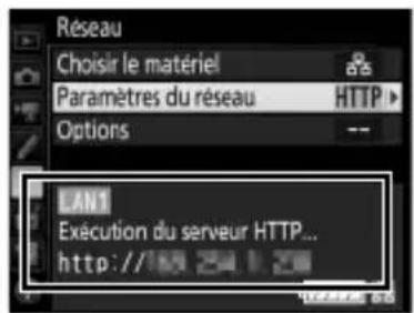 NIKON WT7 - Affichez les profils réseau. - 2