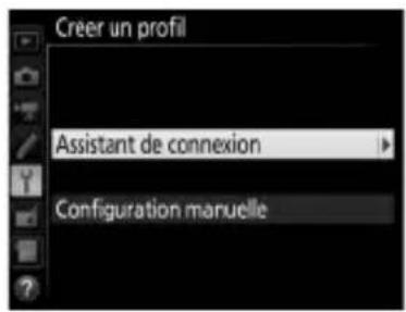 NIKON WT7 - Démarrez l'assistant de connexion. - 1