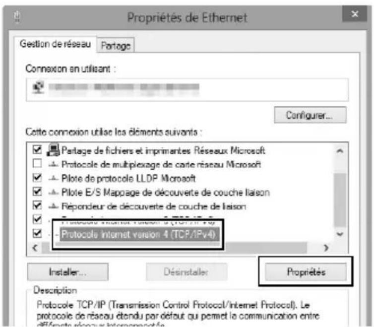 NIKON WT7 - Affichez les réglages TCP/IP. - 1