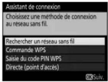 NIKON WT7 - Rechercher un réseau sans fil - 1