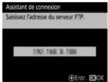 NIKON WT7 - Saisissez l'adresse IP. - 3