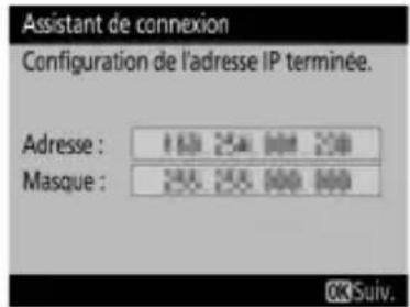 NIKON WT7 - Vérifiez l'adresse IP. - 1