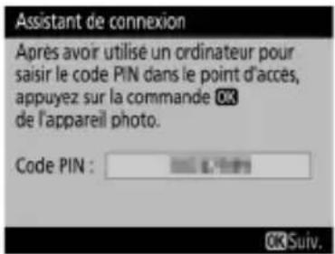 NIKON WT7 - ■Saisie du code PIN WPS - 2