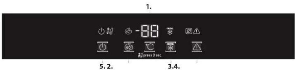 HOTPOINT BF 1801 E F1 - BEDIENINGSPANEEL - 1