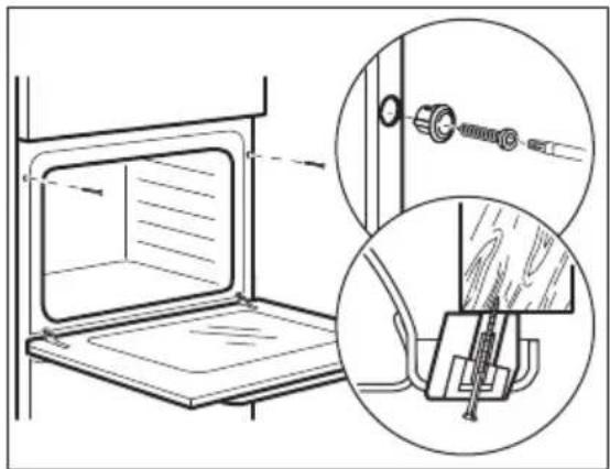 ZANUSSI ZOHNF1W1 - Bevestiging van de oven aan de kast - 1