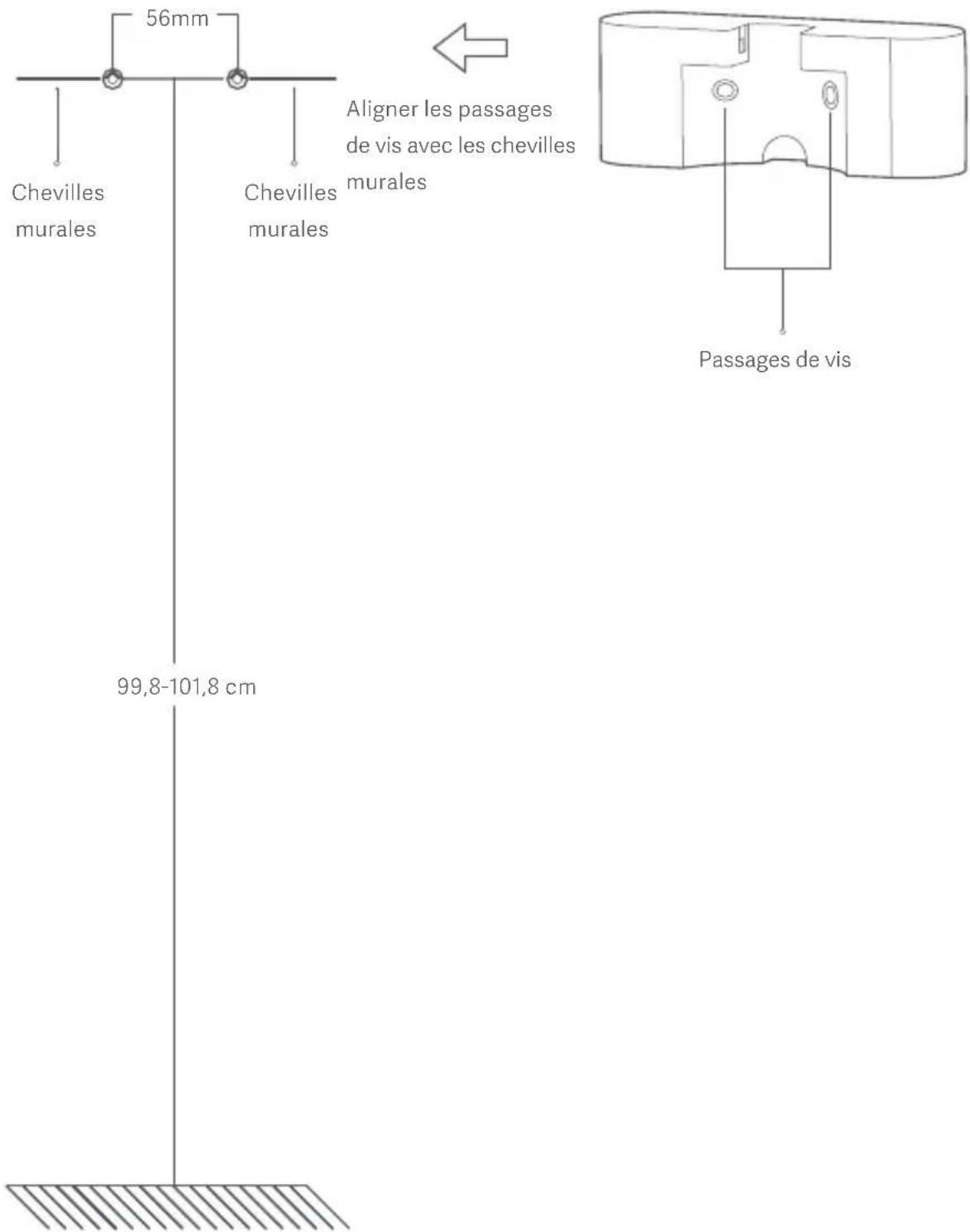Xiaomi Mi Vacuum Cleaner Light - Fixation du support mural - 1