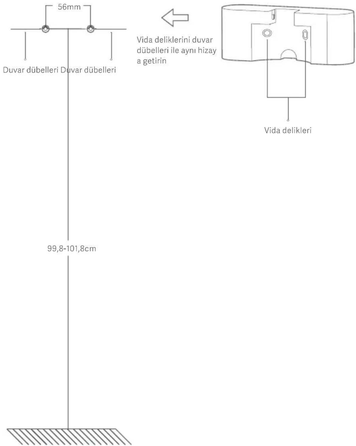 Xiaomi Mi Vacuum Cleaner Light - Duvar montesinin sabitlenmesi - 1